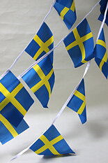 Sverige Flaggspel 15x22 cm