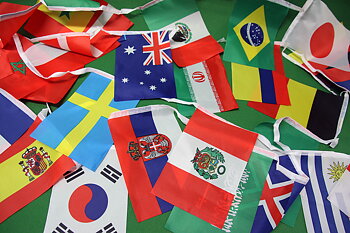 VM 2026 Football bunting 15x22 cm