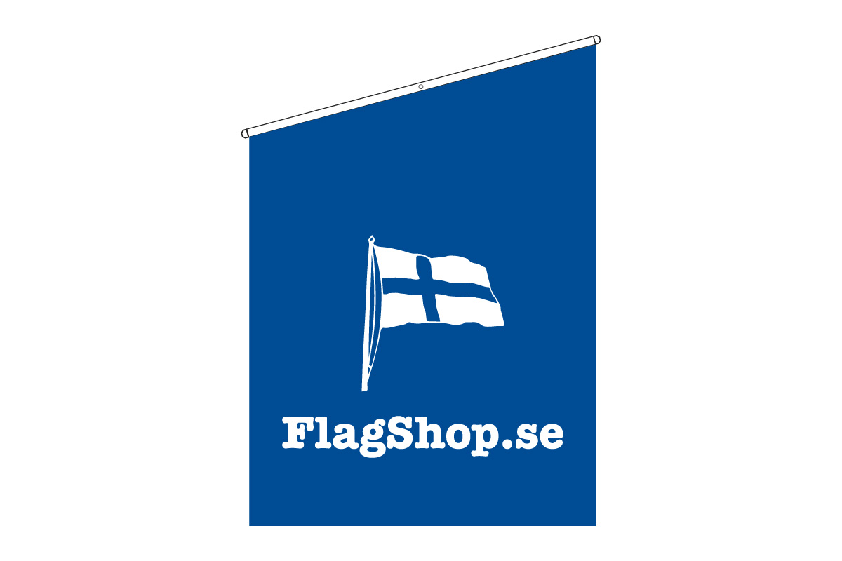 Facade flag with Own pressure - 15 ° Slope