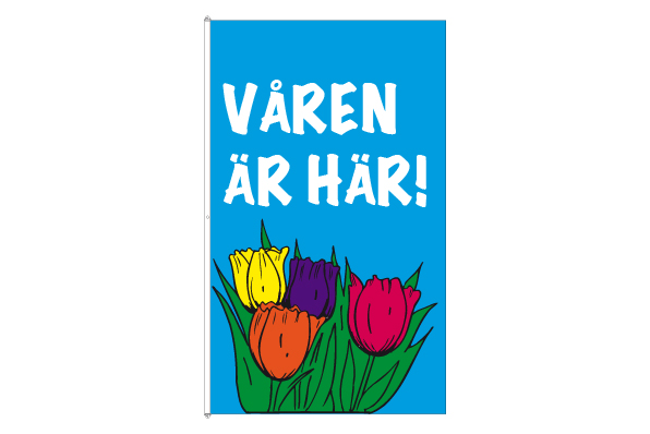 Våren är Här flagga 300x180 cm