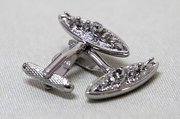 Battleship cuff links 20x14 mm