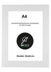 Wood Frame White 33x24 cm