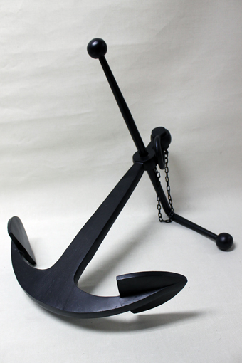 Black anchor 60x72 cm - 2