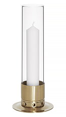 Ljusstake Kattvik mässing stor 40x16 cm 