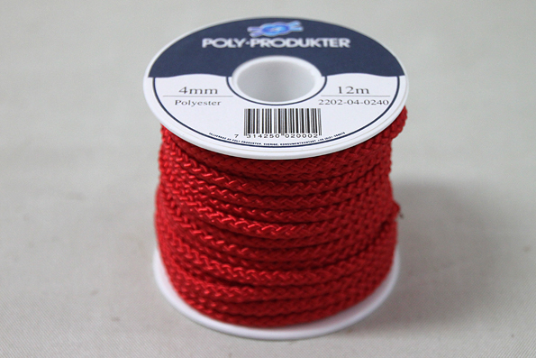 Mini coil with 4 mm rope different colors