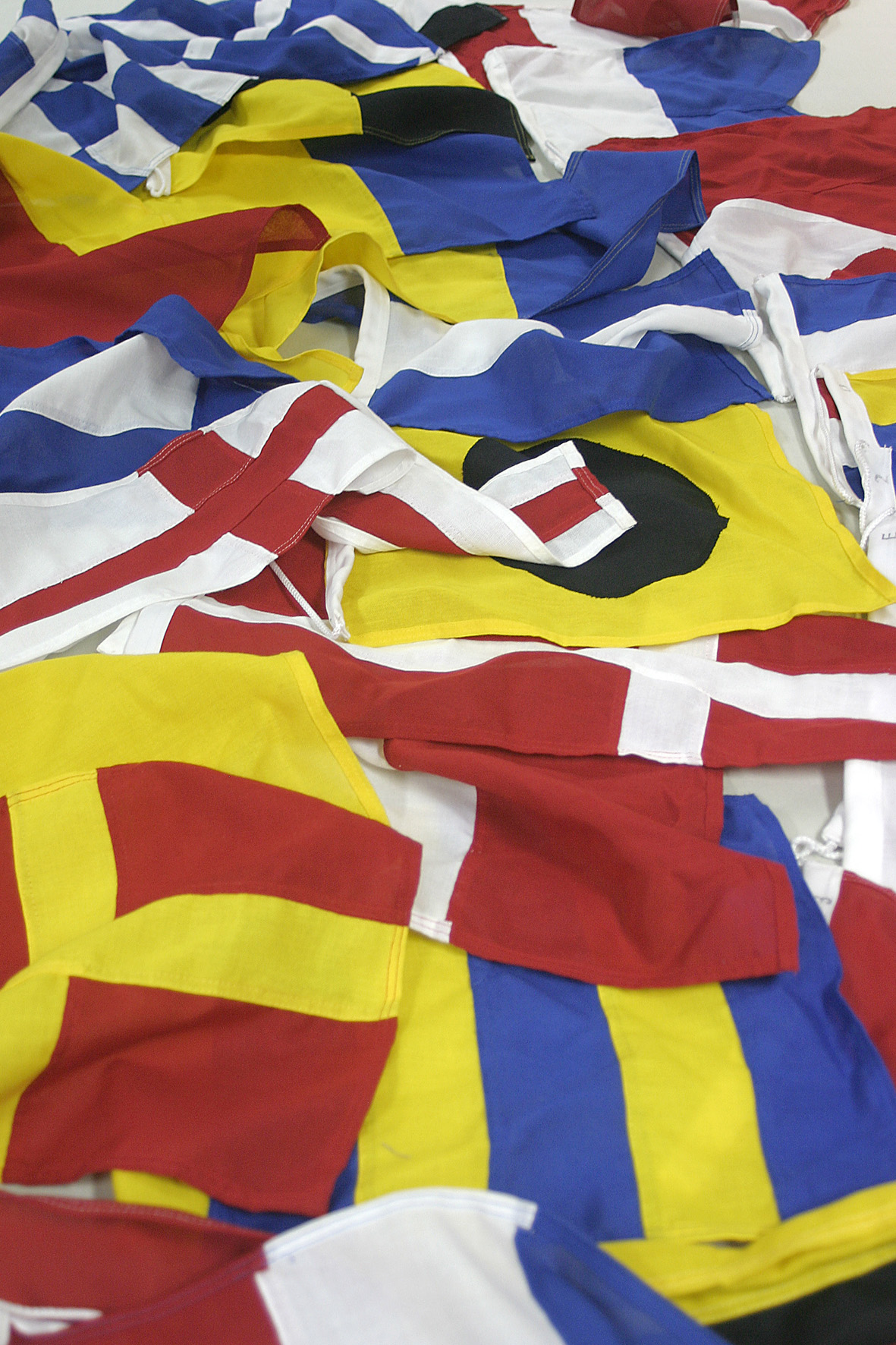 25 cm Code Flag Set 40 pieces connectable Canvas - 3