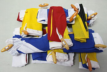 25 cm Code Flag Set 40 pieces connectable Canvas