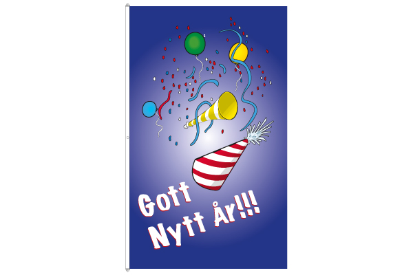 Happy New Year flag 300x180 cm