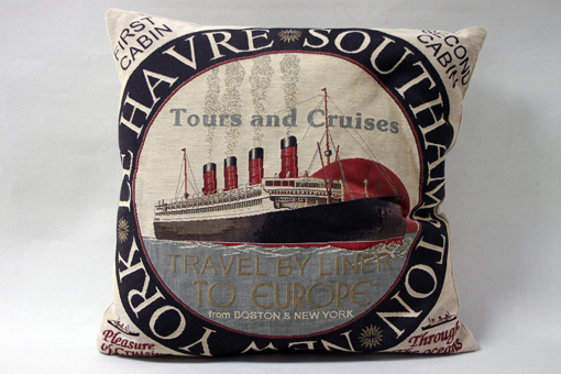 Titanic cushion 50x50 cm