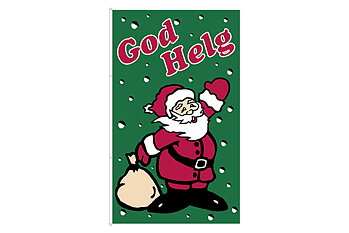God Helg Tomte flagga - Stående