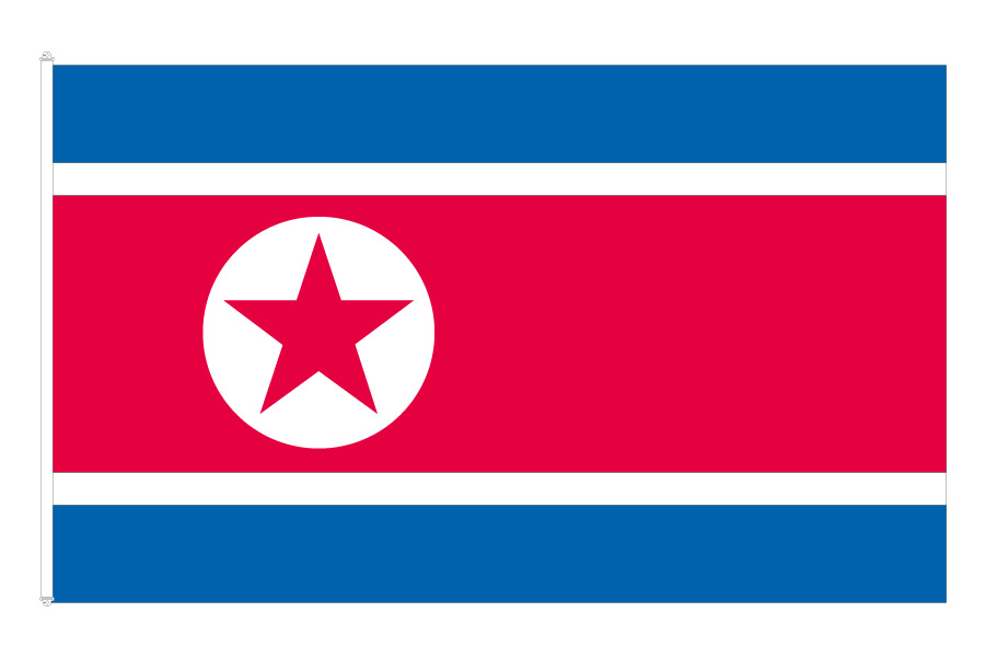 Nordkorea Flagga