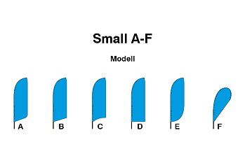 Beachflagga Small A-F