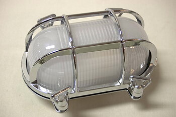 Oval Gallerlampa krom 17 cm