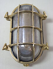 Oval Gallerlampa mässing 26 cm