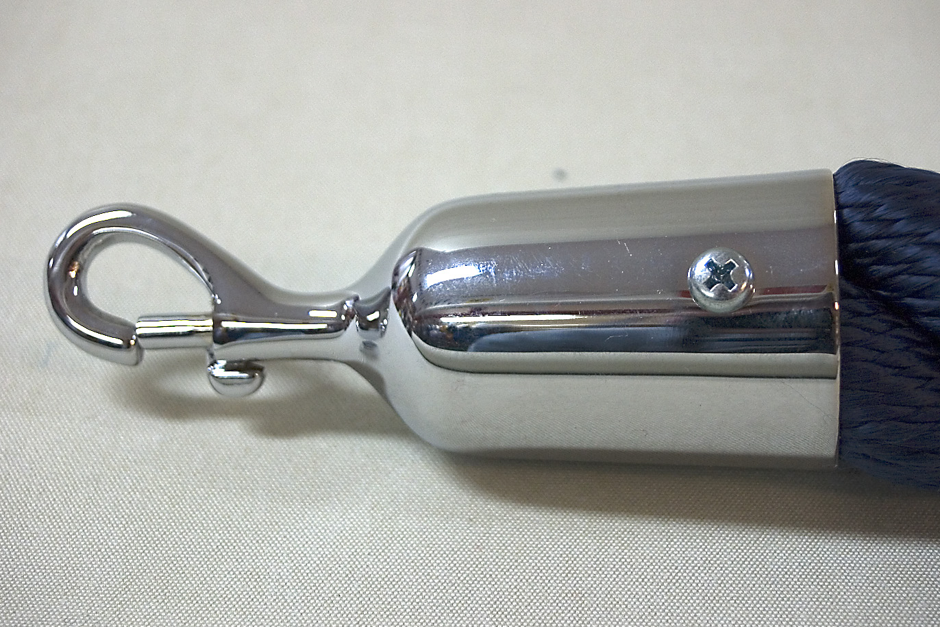 Trappräcks Ändstycke Karbinhake Krom 36 mm