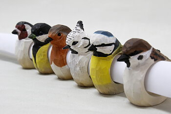 Napkin rings birds 16x5 cm