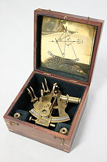 Sextant i Trälåda 14x12 cm