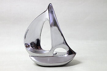 Segelbåt aluminium 22x19 cm