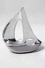 Segelbåt aluminium 22x19 cm