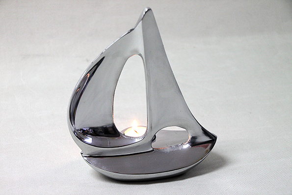 Segelbåt aluminium 22x19 cm - 3