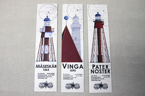 Bookmark Lighthouses West Coast 21x5 cm