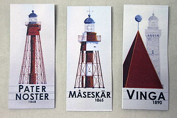 Bokmärke Fyrar Västkusten 10x4 cm