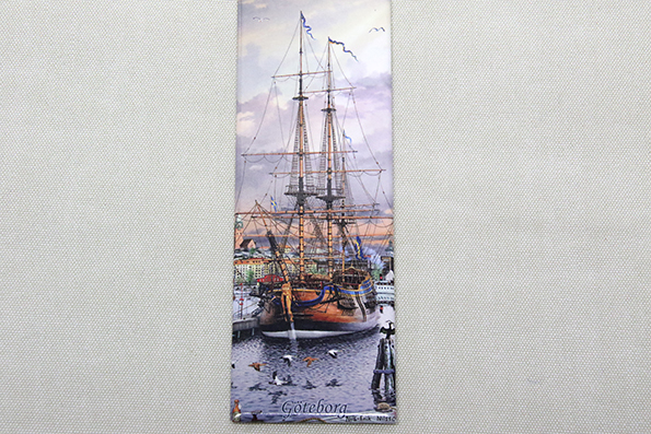 Götheborg III kylskåpsmagnet 12x4 cm