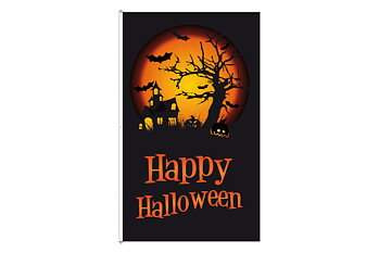Happy Halloween flagga