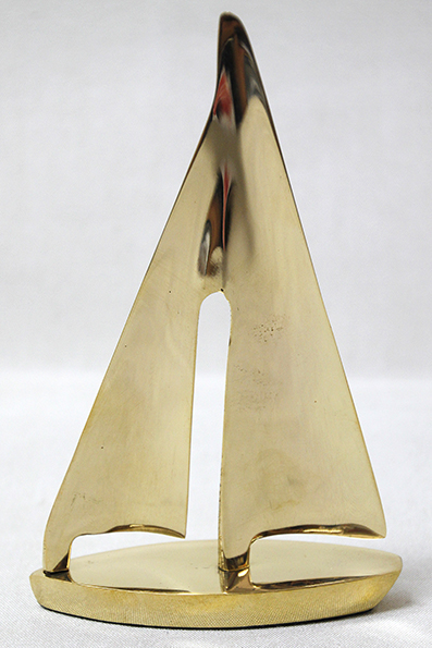 Segelbåt Mässing 15x9 cm - 2