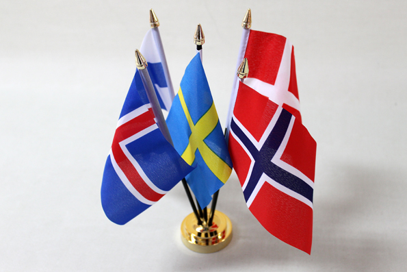 Table flags Nations 10x15cm - 5