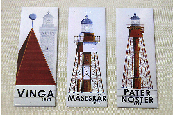 Fyr  Skylt magnet 12x4 cm