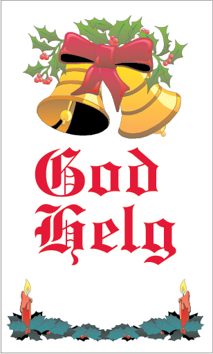 God Helg flagga med klockor 300x180 cm - 2
