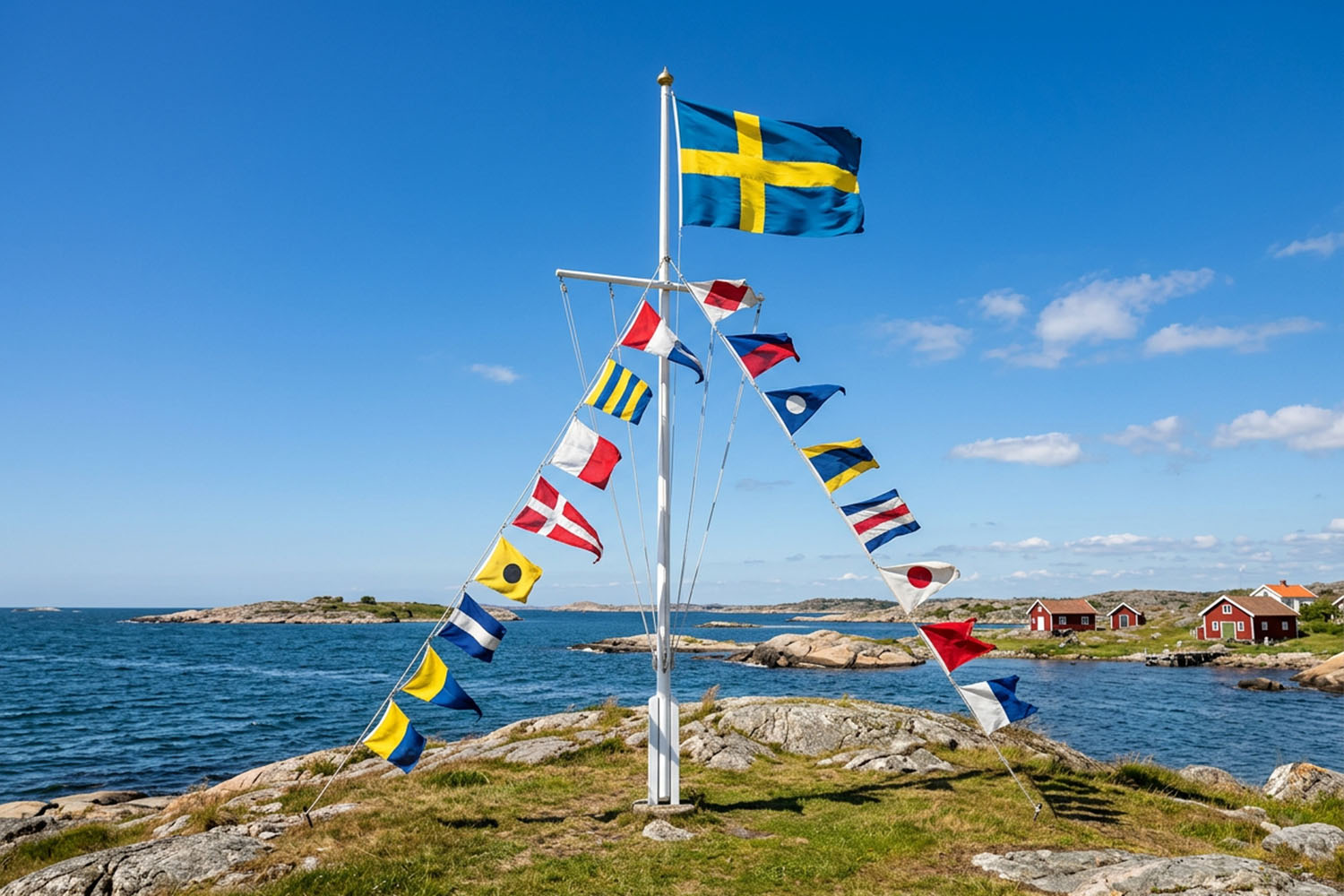 Signalställ & Signalflaggor Funkar hemma som på båten. 