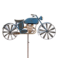Motorcykel blue metal