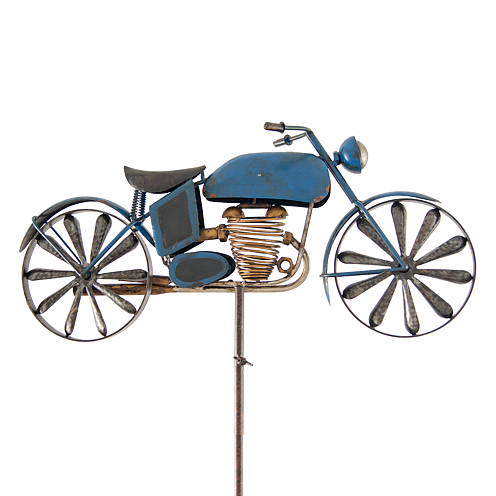 Motorcykel blue metal