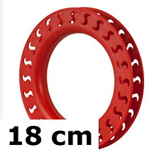 Ringspole 18 cm röd