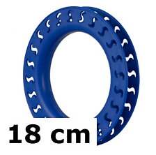 Ringspole 18 cm blå