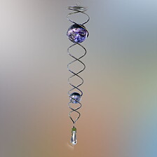 Edelstahl Twister Purple