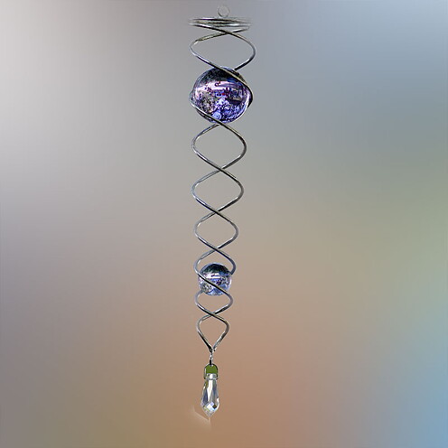 Edelstahl Twister Purple