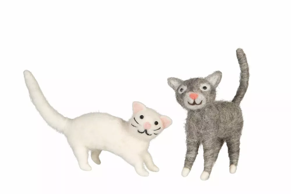 Filtad katt -Grå