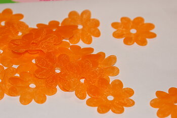 Organzablommor -Orange