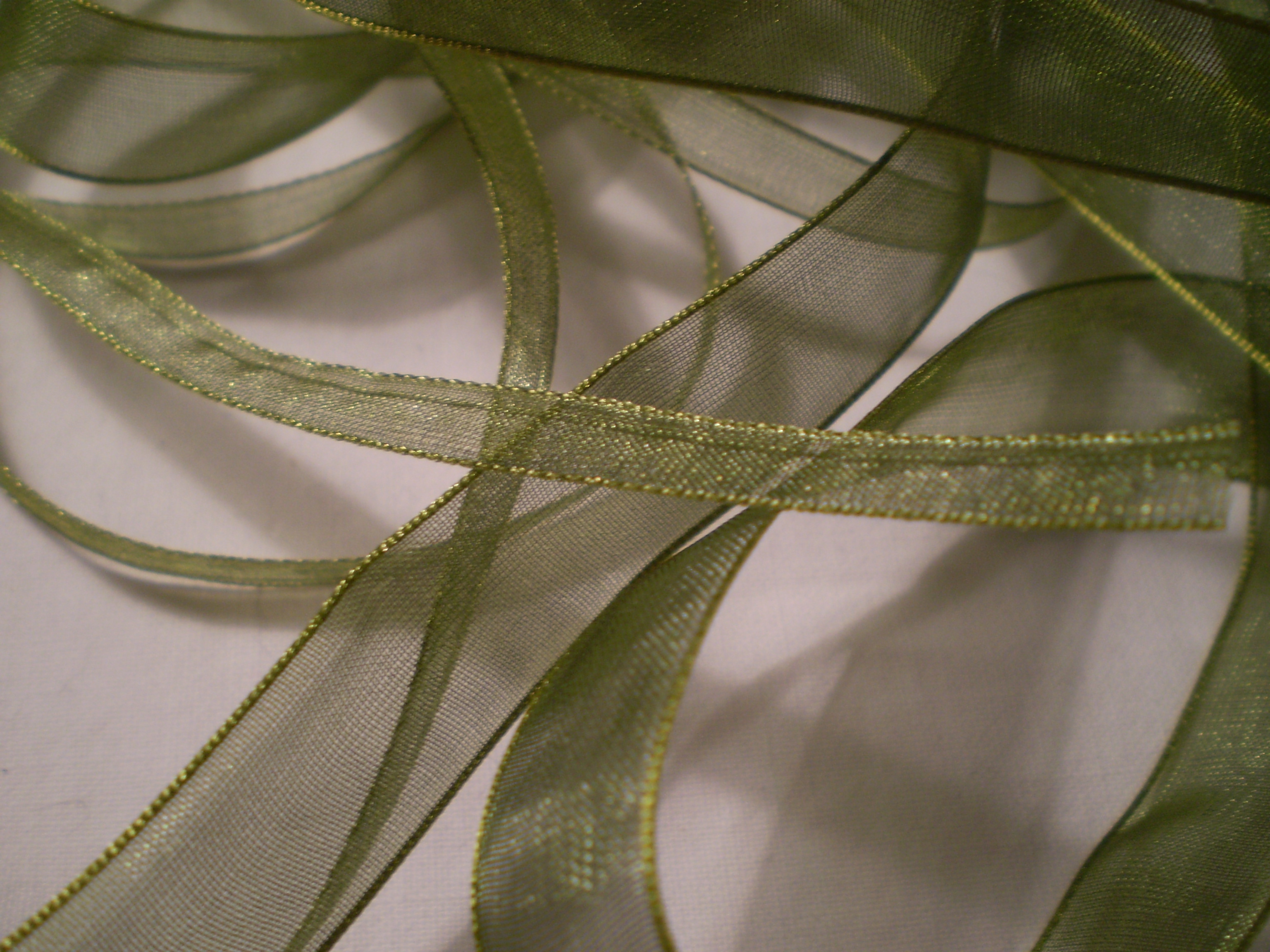 Organza 6mm -Grön