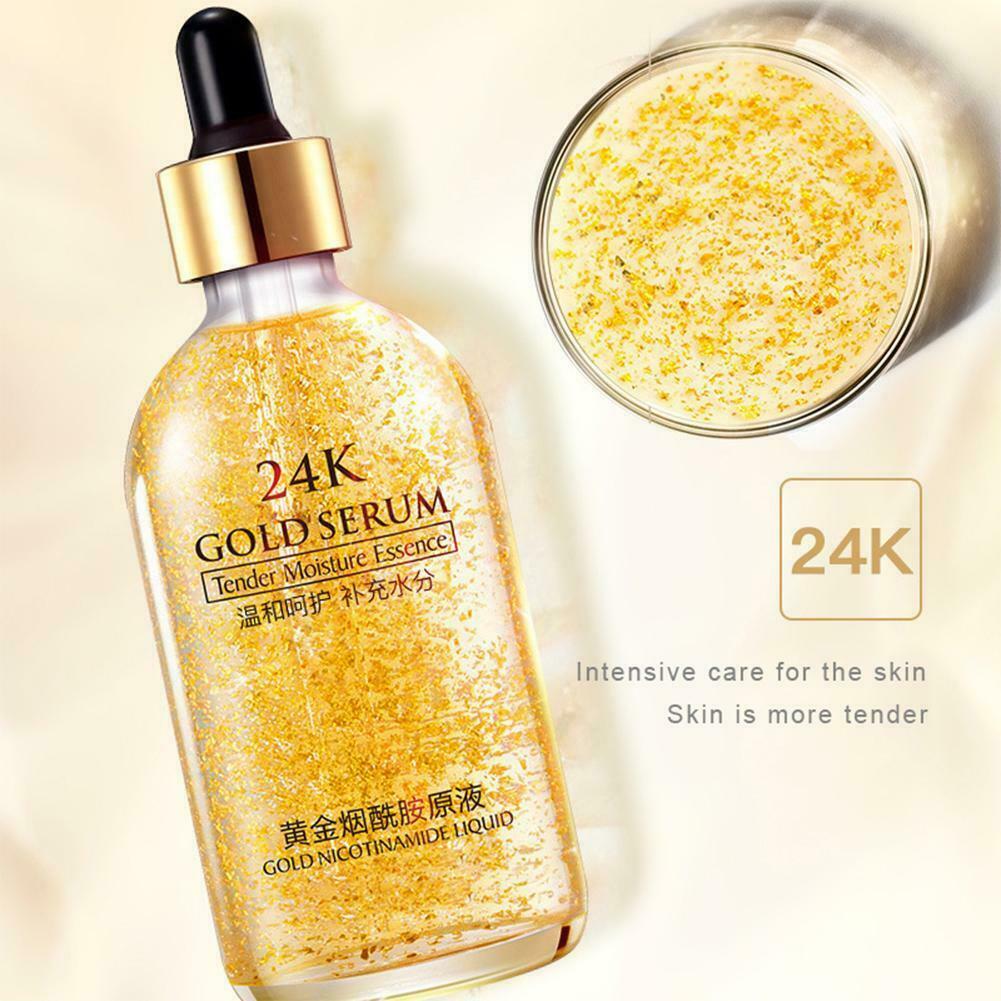 24K Gold Face Essence Skin Care Product Hyaluronic Acid Serum 100 ml