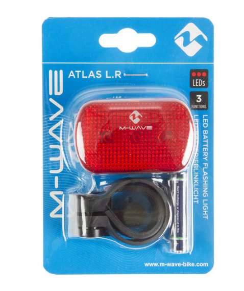 Bakbelysning röd 3 lägen led - 2