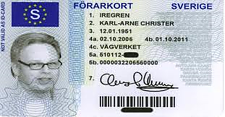 ÖVNINGSSTATION kort - Förarkort