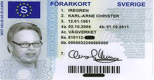 ÖVNINGSSTATION kort - Förarkort