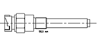INDUKTIV 4 POL FLATSTIFT 90mm