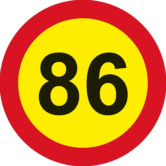 Hastighetsmärke KIT 80-100 km/h