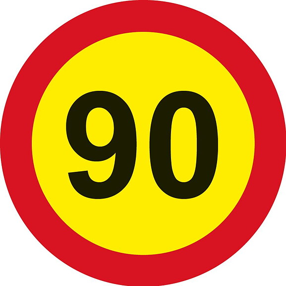Hastighetsmärke KIT 80-100 km/h