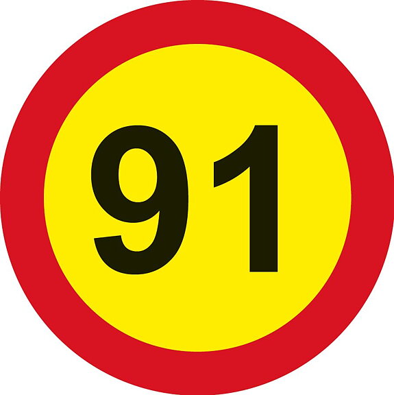 Hastighetsmärke KIT 80-100 km/h